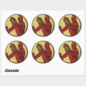 GNOOM-Sticker lezen Ronde Sticker (Vel)