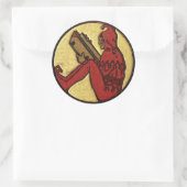 GNOOM-Sticker lezen Ronde Sticker (Tas)