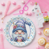 Gnoom ter verjaardag papieren bordje (Feest)