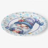 Gnoom ter verjaardag papieren bordje (Gekanteld)