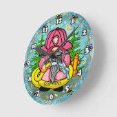 Gnoom van brandweerman ronde klok (Hoek)