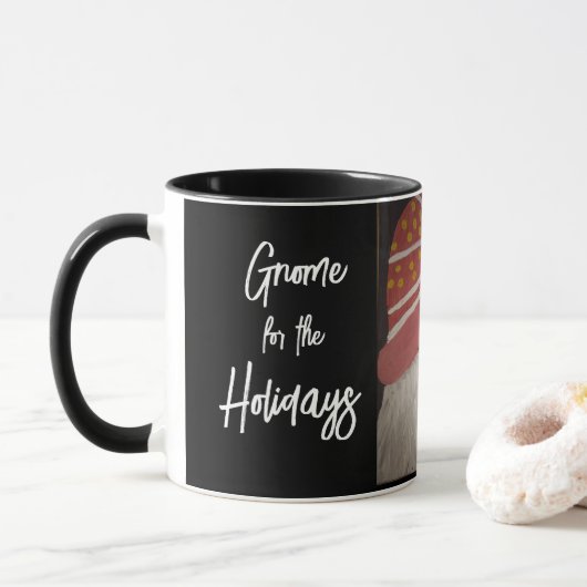 Gnoom voor de Feestdagen beker Mok (Met donut)