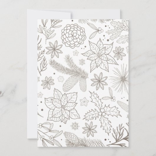 Gnoom voor de Feestdagen Elf-kerstkaart (Achterkant)