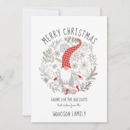 Gnoom voor de Feestdagen Elf-kerstkaart