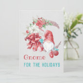 Gnoom voor de Feestdagen Feestdagenkaart (Staand voorkant)