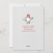 Gnoom voor de Feestdagen Feestdagenkaart (Achterkant)