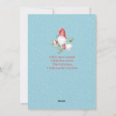 Gnoom voor de Feestdagen Feestdagenkaart (Achterkant)