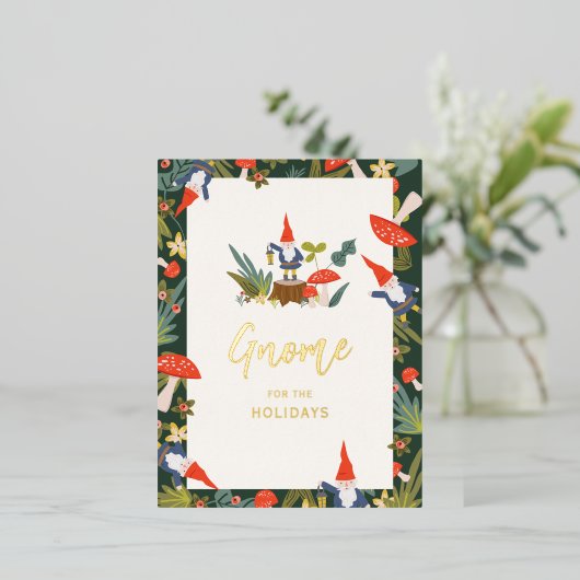 Gnoom voor de Feestdagen Gold (Staand Voorkant)