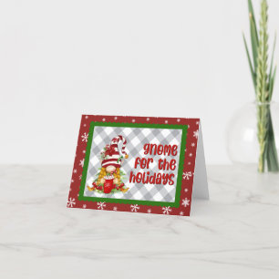 Gnoom voor de Feestdagen Kaart