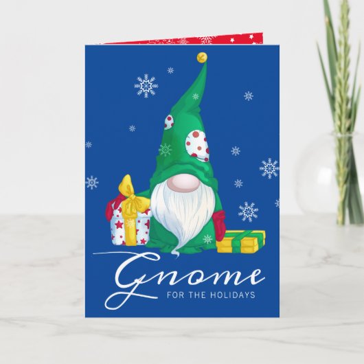 Gnoom voor de Feestdagen Kaart (Voorkant)