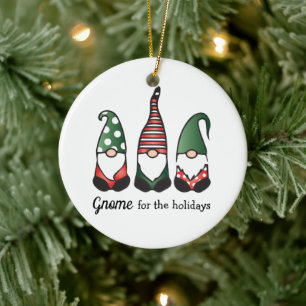 Gnoom voor de Feestdagen Keramisch Ornament