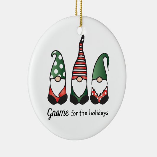 Gnoom voor de Feestdagen Keramisch Ornament (Rechts)