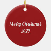 Gnoom voor de Feestdagen Keramisch Ornament (Achterkant)