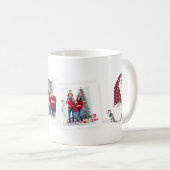 Gnoom voor de Feestdagen/kerstfotocollage Koffiemok (Voorkant rechts)