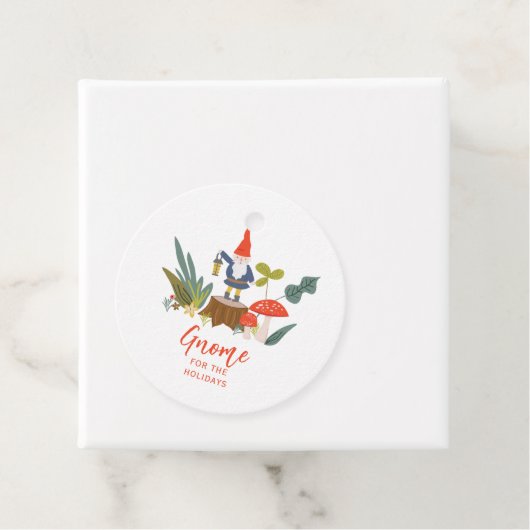 Gnoom voor de Feestdagen Kerstmis Bedankjes Labels (In situ)