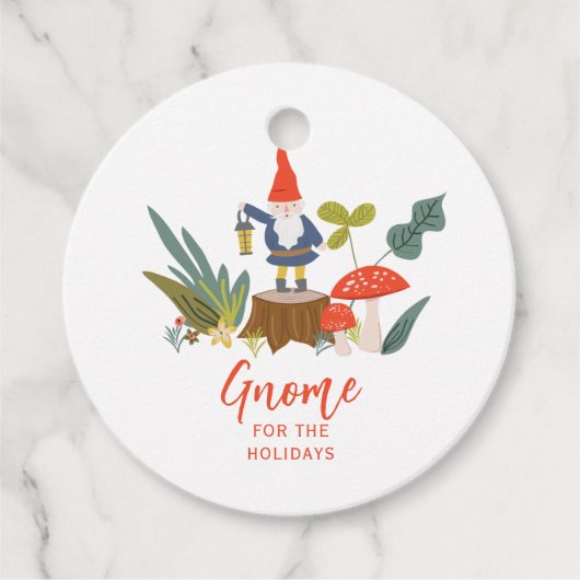 Gnoom voor de Feestdagen Kerstmis Bedankjes Labels (Voorkant)