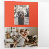 Gnoom voor de Feestdagen Kerstmis Drieluik Wenskaart (Binnenzijde eerst)