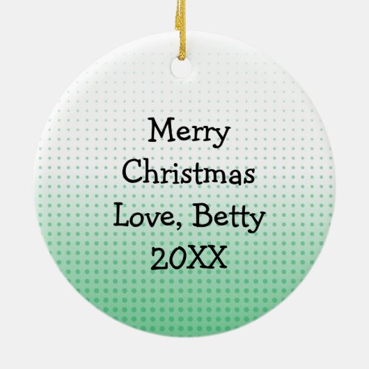 Gnoom voor de Feestdagen Kerstmis Keramisch Ornament (Achterkant)