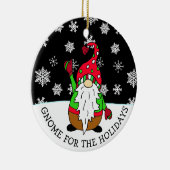 Gnoom voor de Feestdagen Kerstmis Keramisch Ornament (Rechts)