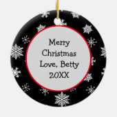 Gnoom voor de Feestdagen Kerstmis Keramisch Ornament (Achterkant)