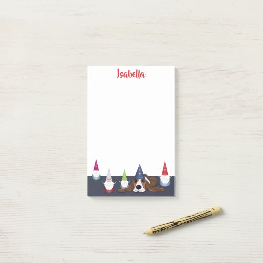 Gnoom voor de Feestdagen Post-it® Notes (Op bureau)