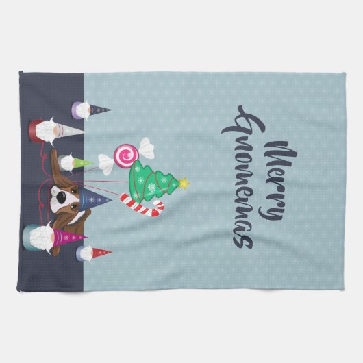 Gnoom voor de Feestdagen Theedoek (Horizontaal)