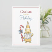 Gnoom voor de feestelijke kerstkaart van de Feestd (Staand voorkant)