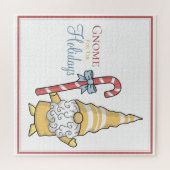 Gnoom voor de feestelijke Kerstmis van de Feestdag Legpuzzel (Horizontaal)