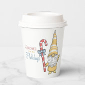 Gnoom voor de feestelijke Kerstmis van de Feestdag Papieren Bekers (Achterkant)
