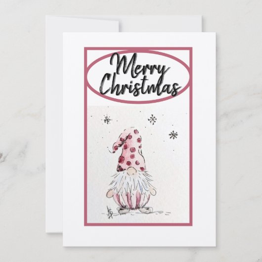 Gnoom voor de feestkaart feestdagenkaart (Voorkant)