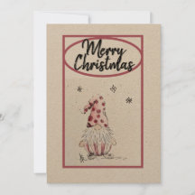 Gnoom voor de feestkaart