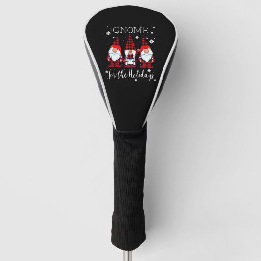 Gnoom voor Feestdagen Buffalo Pset 3 Gnomen Golfheadcover (Voorkant)