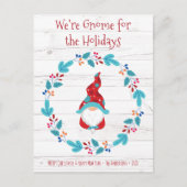 Gnoom voor Feestdagen Cute Elf Floral Wreath Rusti (Voorkant)