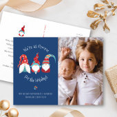 Gnoom voor Feestdagen Cute Fun Elf Custom Photo Bl