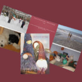 Gnoom voor Feestdagen Editable Tri-Fold Holiday Ca Drieluik Aankondiging