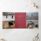 Gnoom voor Feestdagen Editable Tri-Fold Holiday Ca Drieluik Aankondiging (Binnen)