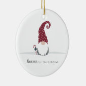 Gnoom voor het Scandinavische Vakantie-ontwerp Keramisch Ornament (Rechts)