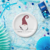 Gnoom voor het Scandinavische Vakantie-ontwerp Papieren Bordje (Feest)