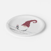 Gnoom voor het Scandinavische Vakantie-ontwerp Papieren Bordje (Gekanteld)