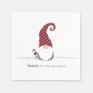 Gnoom voor het Scandinavische Vakantie-ontwerp Servet