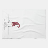 Gnoom voor het Scandinavische Vakantie-ontwerp Theedoek (Horizontaal)