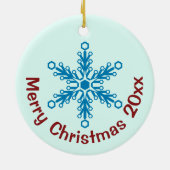 Gnoom voor kerstkleuren keramisch ornament (Achterkant)