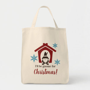 Gnoom voor kerstkleuren tote bag