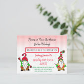 Gnoom voor Kerstmis, sociale feestdag Feestdagenkaart (Staand voorkant)