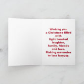 Gnoome kerstboom, prettige kerst feestdagen kaart (Binnen)