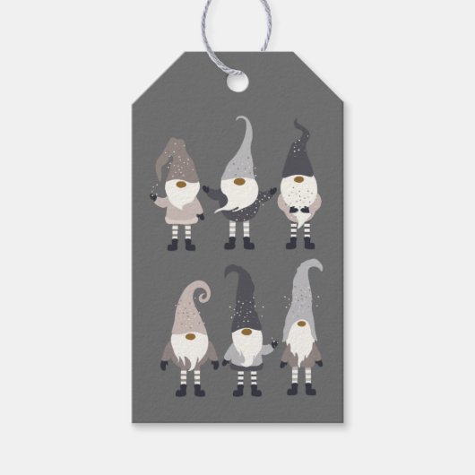 Gnoome kerstcadeaus cadeaulabel (Voorkant)