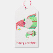 Gnoome kerstcadeaus cadeaulabel (Voorkant)