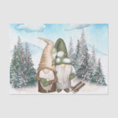 Gnoome Kerstmis, Gnome Winter Tissuepapier (Voorkant)