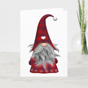 Gnoome kerstWenskaart Feestdagen Kaart