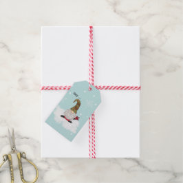 Gnoome-tekens "Ik hou van je" in het ASL-cadeaulab Cadeaulabel
